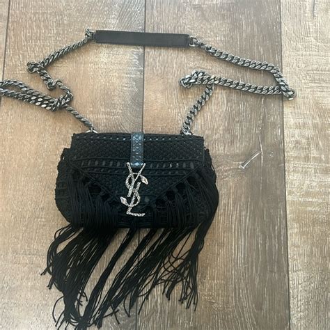 Saint Laurent Monogram Baby Chain Serpent Crochet Crossbody 